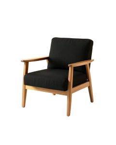 Juniper Bend Upholstered Armchair - Black (synthetic illustration; no displayed measurements)