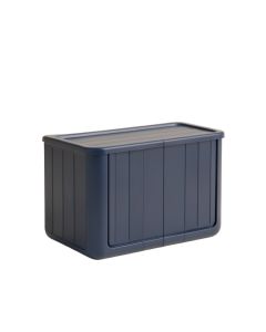 Laurel Crest Narrow Outdoor Storage Bench - Navy