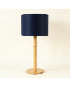 Dawn Canyon Floor Lamp With A Plain Fabric Shade - Navy (synthetic illustration; no displayed measurements)