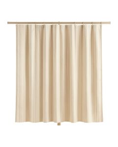 Rowan Canyon Shower Curtain Hanging Flat From A Plain Rod - Ivory (synthetic illustration; no displayed measurements)