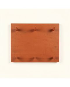 Oak Bluff Empty Wall-Mounted Tool Organizer Panel - Terracotta (synthetic illustration; no displayed measurements)