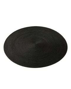 Elm Bend Round Area Rug - Black