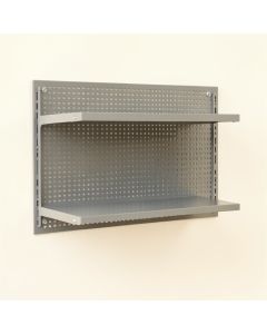 Shore Dell Empty Wall-Mounted Tool Organizer Panel - Gray (synthetic illustration; no displayed measurements)