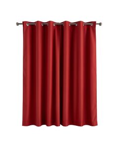 Learning Linens Red Curtain Panel 50X84