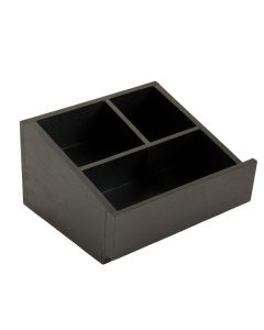 Linden Bend Empty Coffee-Station Organizer - Black (synthetic illustration; no displayed measurements)