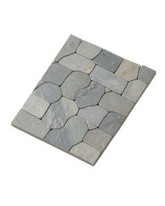 Harlow Glass/Natural Stone Mosaic Tile In Gray