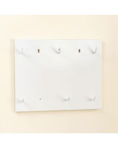 Summit Branch Empty Wall-Mounted Tool Organizer Panel - White (synthetic illustration; no displayed measurements)