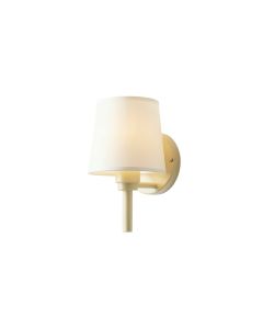 Linden Dale Wall Sconce Mounted On A Plain Wall - Cream