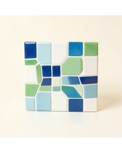 Premium Hand Painted 3 '' X 6 '' Glass Mosaic Subway Tile (synthetic illustration; no displayed measurements)