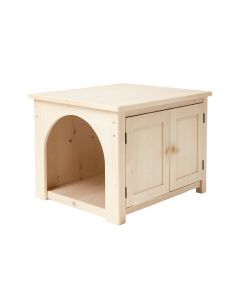 Oak Bend Empty Furniture-Style Litter Enclosure - Ivory (synthetic illustration; no displayed measurements)