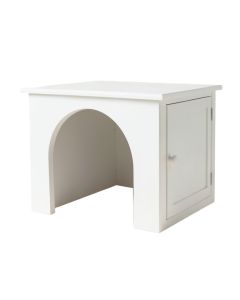 Meadow Canyon Empty Furniture-Style Litter Enclosure - White (synthetic illustration; no displayed measurements)
