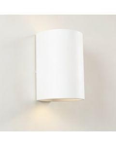 Cliff Dale Wall Sconce Mounted On A Plain Wall - White (synthetic illustration; no displayed measurements)