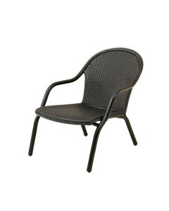 Glen Bend Outdoor Lounge Chair - Black (synthetic illustration; no displayed measurements)