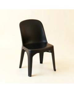 Ridge Bend Small Chair - Black (synthetic illustration; no displayed measurements)