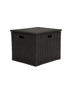 Outdoor 96 Gallon Rattan Deck Box (synthetic illustration; no displayed measurements)