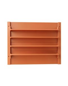 Heath Brook Empty Wall-Mounted Tool Organizer Panel - Terracotta