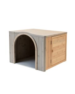 Olive Crest Empty Furniture-Style Litter Enclosure - Gray