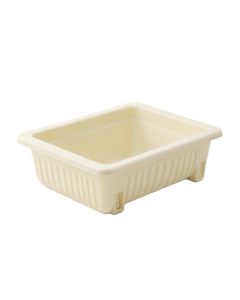 Sage Branch Empty Railing Planter With Integral Brackets - Cream (synthetic illustration; no displayed measurements)