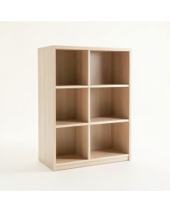 Briar Edge Freestanding Bookcase - Beige (synthetic illustration; no displayed measurements)