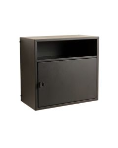 Harbor Edge Wall-Mounted Entry Cabinet - Black (synthetic illustration; no displayed measurements)