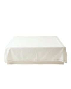 Clay Bluff Flat Bed Sheet - White