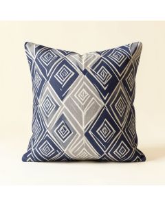 Geometric Print Outdoor Square Pillow Cover And Insert (synthetic illustration; no displayed measurements)