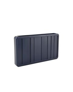 Vale Bridge Narrow Outdoor Storage Bench - Navy (synthetic illustration; no displayed measurements)