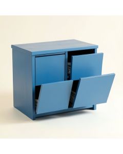 Vale Crossing Freestanding Pull-Out Hamper Cabinet - Blue (synthetic illustration; no displayed measurements)