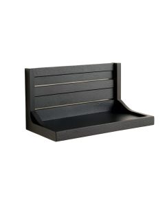 Meadow Edge Wall-Mounted Entryway Organizer Shelf - Black