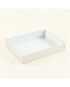 Holly Canyon Empty Under-Desk Cable Tray - White (synthetic illustration; no displayed measurements)