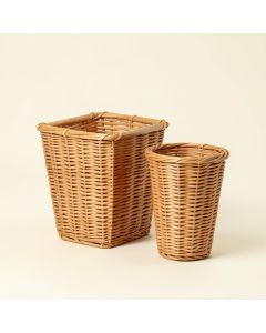 Abrahams 2 - Piece Wicker/Rattan Pot Planter Set (synthetic illustration; no displayed measurements)