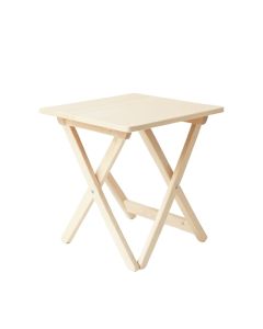 Alder Crest Compact Balcony Table - Ivory (synthetic illustration; no displayed measurements)