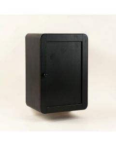 Field Branch Wall-Mounted Laundry Cabinet - Black (synthetic illustration; no displayed measurements)