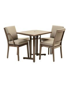 Pescara 3 Piece Bar Height Dining Set With Cushions
