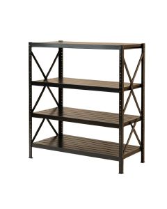 Juniper Crest Empty Seed-Starting Shelving Unit Without Lights - Black