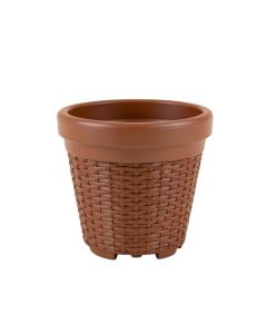 Truex 3 - Piece Water Hyacinth , Steel , And Plastic Pot Planter Set (synthetic illustration; no displayed measurements)