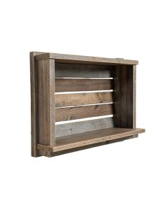 Rustic Hanging Shuttered Wall Shelf