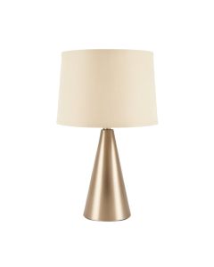 Field Crest Table Lamp With A Plain Fabric Shade - Beige