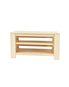 Holly Dale Shoe Storage Bench - Ivory