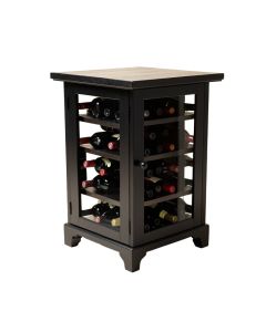 Rosenkranz Wood Server With 12 Bottle Floor Wine Cabinet