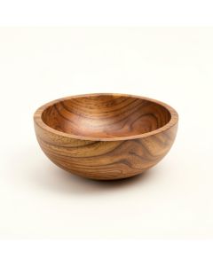 Kisner Canno Teak Wood Decorative Bowl (synthetic illustration; no displayed measurements)