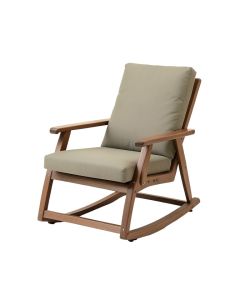 Siemens Outdoor Spring Rocking Chair With Cushions (synthetic illustration; no displayed measurements)