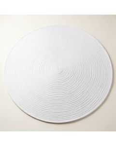 Clay Brook Round Area Rug - White (synthetic illustration; no displayed measurements)
