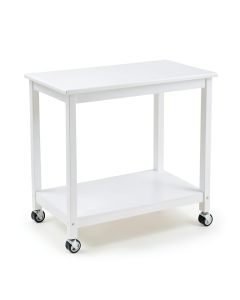 Summit Bluff Empty Rolling Workshop Cart - White (synthetic illustration; no displayed measurements)