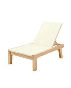 Oak Bridge Outdoor Lounge Chair - Cream
