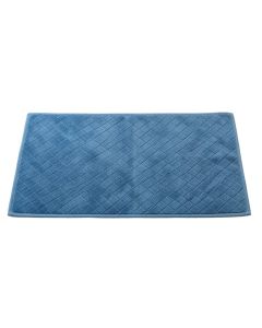 Maple Edge Bath Mat - Blue