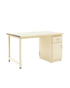 Juniper Crest Empty Workshop Workbench - Ivory (synthetic illustration; no displayed measurements)