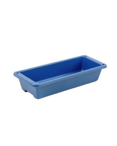 Glen Crossing Empty Railing Planter With Integral Brackets - Blue
