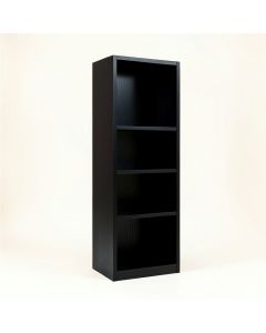 Laurel Edge Narrow Cubby Tower - Black (synthetic illustration; no displayed measurements)