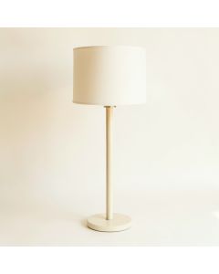 Elm Crossing Floor Lamp With A Plain Fabric Shade - Ivory (synthetic illustration; no displayed measurements)